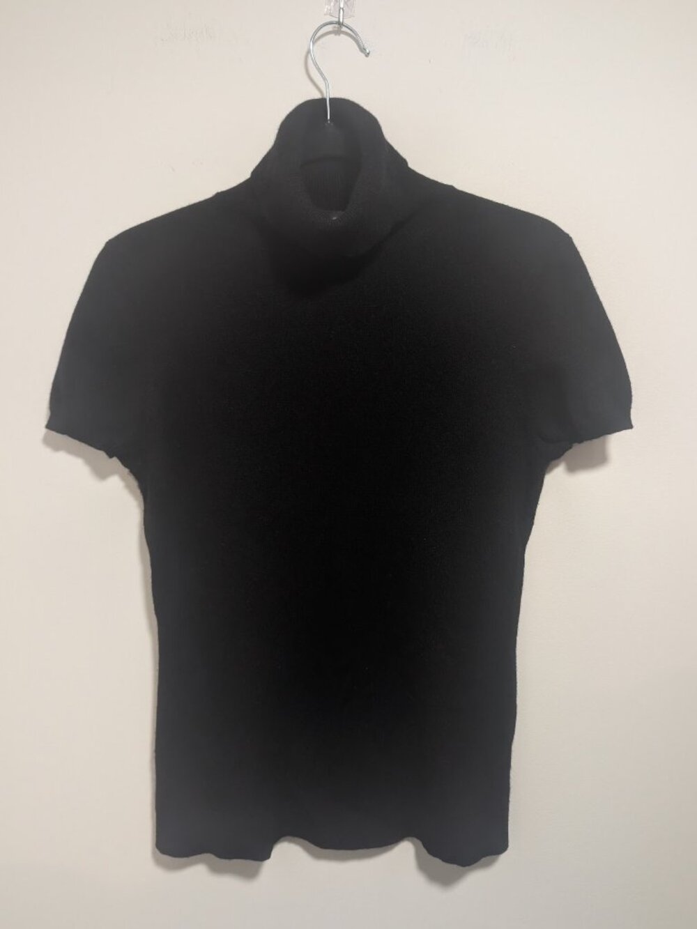 Holt Renfrew | 100% Cashmere Short Sleeve Turtleneck Sweater In Black